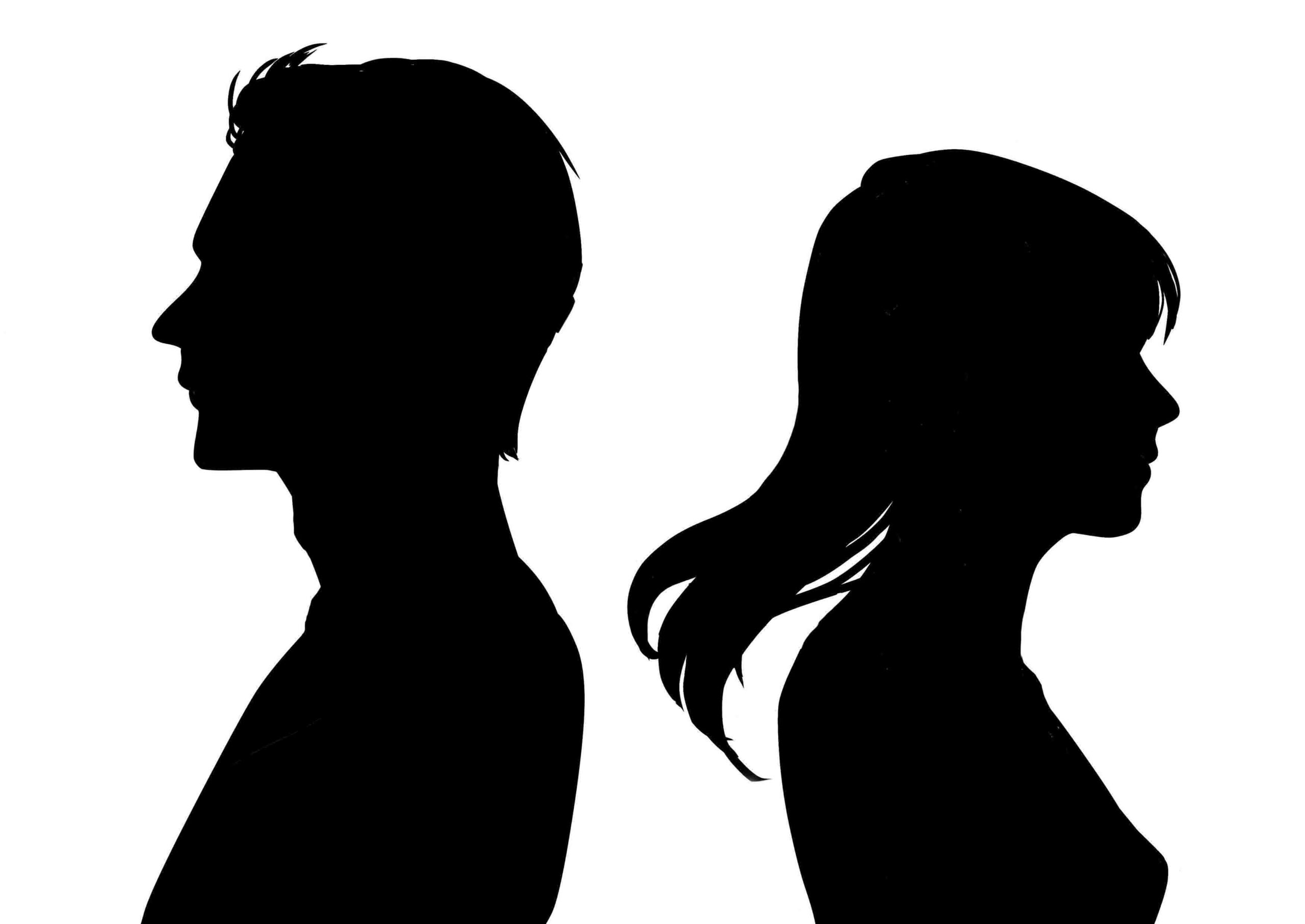 男女のシルエットの伊勢ラスト